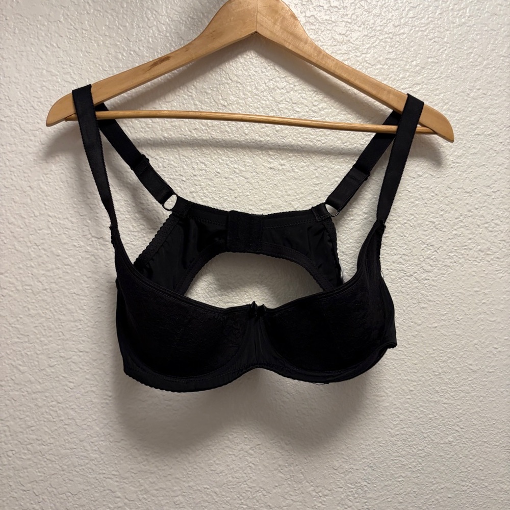 Cottelli Collection half cup Bra women’s size 38D black lace adjustable